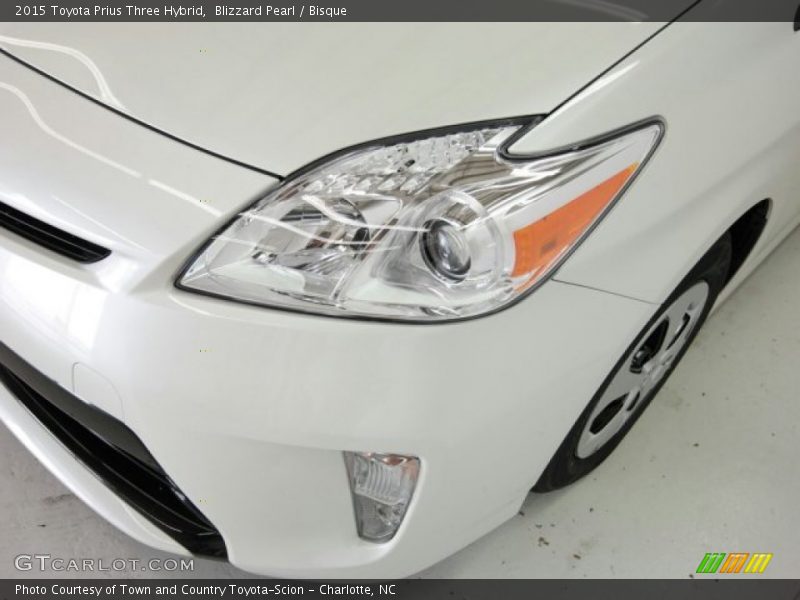 Blizzard Pearl / Bisque 2015 Toyota Prius Three Hybrid