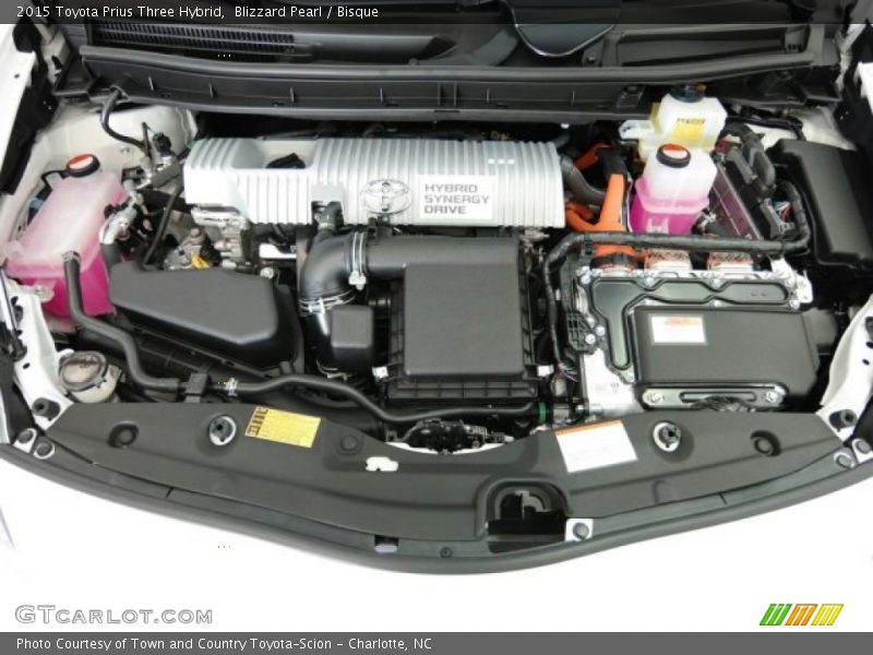 Blizzard Pearl / Bisque 2015 Toyota Prius Three Hybrid