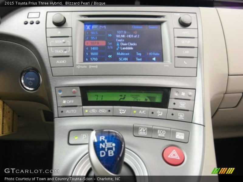 Blizzard Pearl / Bisque 2015 Toyota Prius Three Hybrid