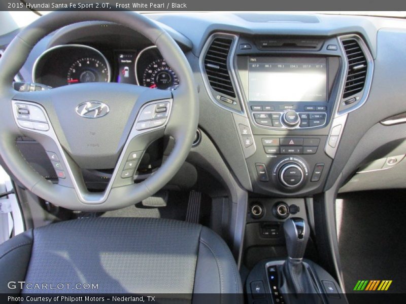 Frost White Pearl / Black 2015 Hyundai Santa Fe Sport 2.0T