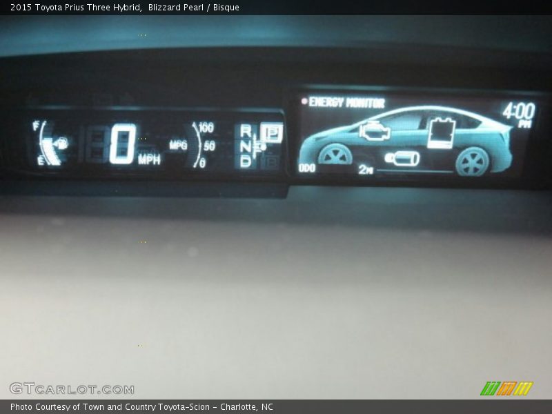 Blizzard Pearl / Bisque 2015 Toyota Prius Three Hybrid