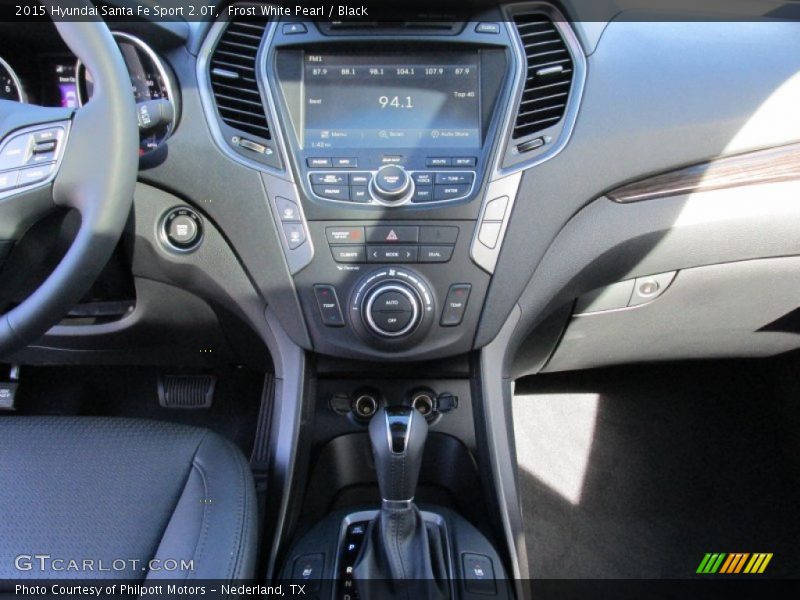 Frost White Pearl / Black 2015 Hyundai Santa Fe Sport 2.0T