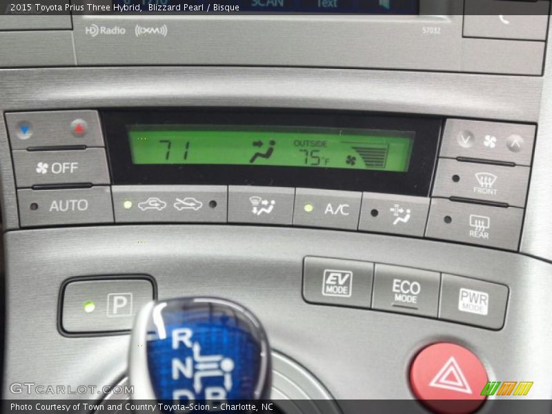 Blizzard Pearl / Bisque 2015 Toyota Prius Three Hybrid