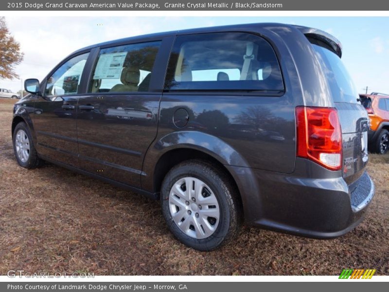 Granite Crystal Metallic / Black/Sandstorm 2015 Dodge Grand Caravan American Value Package