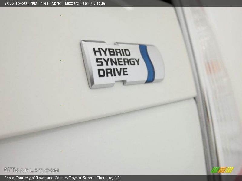 Blizzard Pearl / Bisque 2015 Toyota Prius Three Hybrid