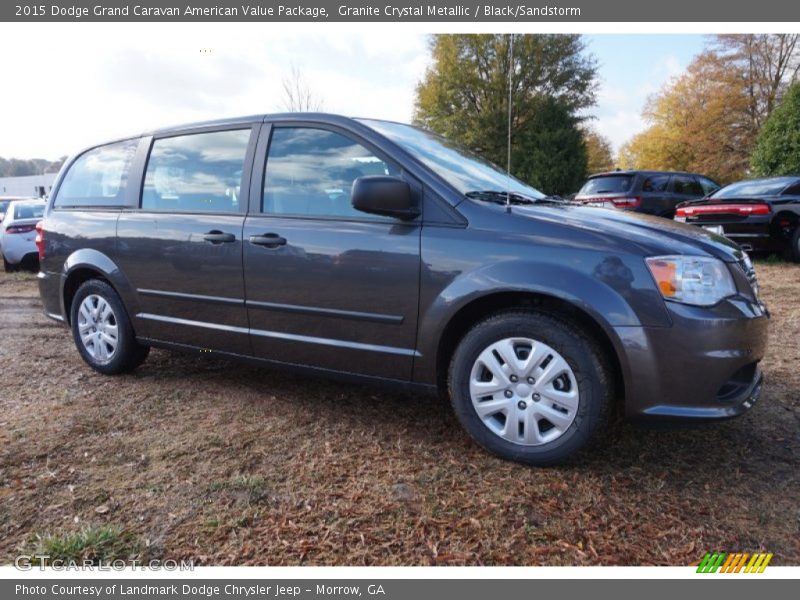 Granite Crystal Metallic / Black/Sandstorm 2015 Dodge Grand Caravan American Value Package