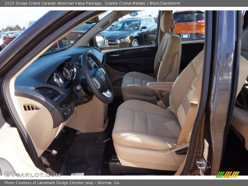 Granite Crystal Metallic / Black/Sandstorm 2015 Dodge Grand Caravan American Value Package