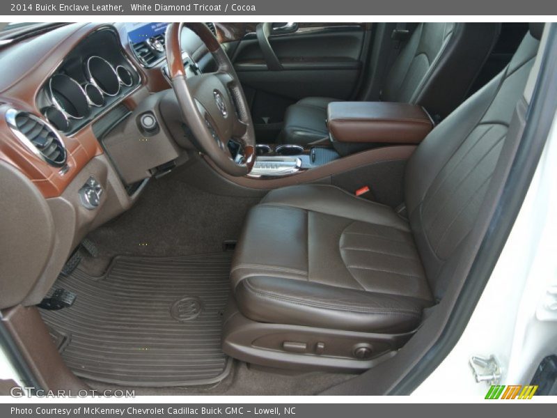 White Diamond Tricoat / Cocoa 2014 Buick Enclave Leather