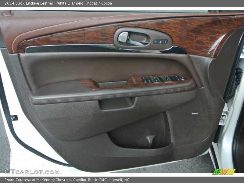 White Diamond Tricoat / Cocoa 2014 Buick Enclave Leather
