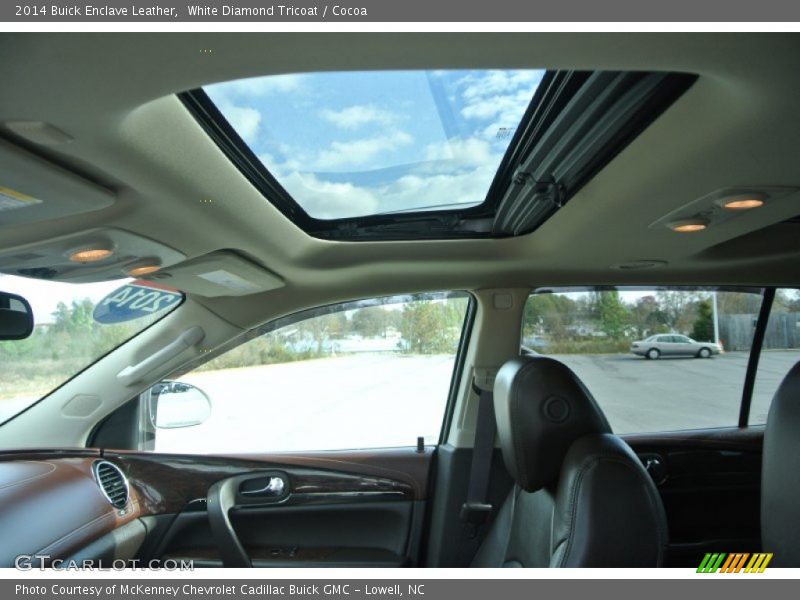 White Diamond Tricoat / Cocoa 2014 Buick Enclave Leather