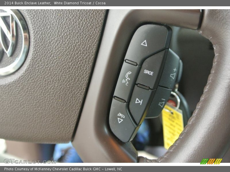 White Diamond Tricoat / Cocoa 2014 Buick Enclave Leather