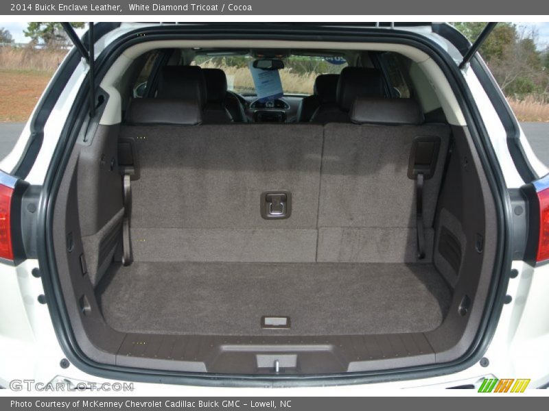 White Diamond Tricoat / Cocoa 2014 Buick Enclave Leather