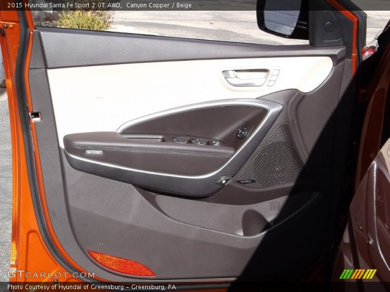 Canyon Copper / Beige 2015 Hyundai Santa Fe Sport 2.0T AWD