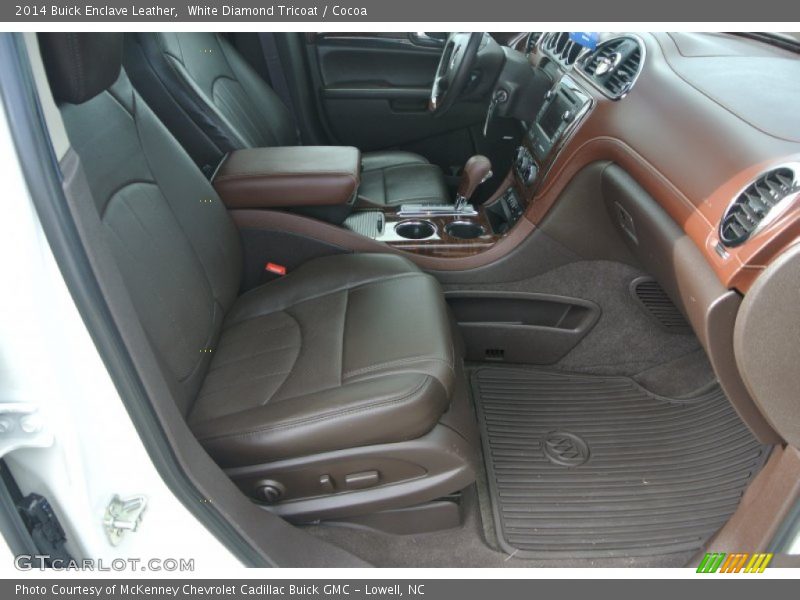 White Diamond Tricoat / Cocoa 2014 Buick Enclave Leather