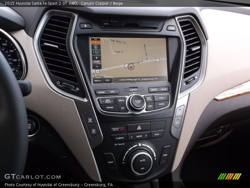 Controls of 2015 Santa Fe Sport 2.0T AWD