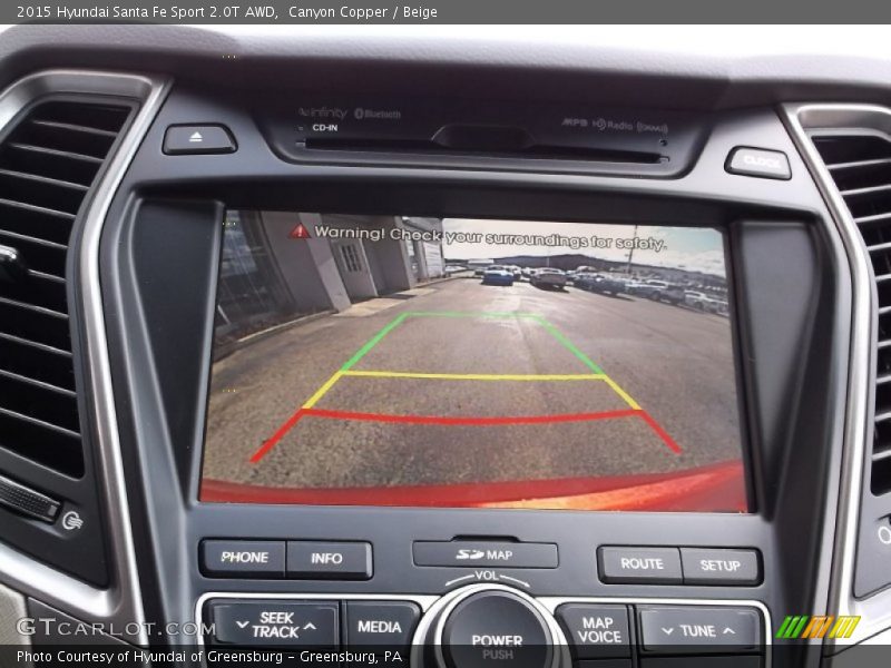 Canyon Copper / Beige 2015 Hyundai Santa Fe Sport 2.0T AWD