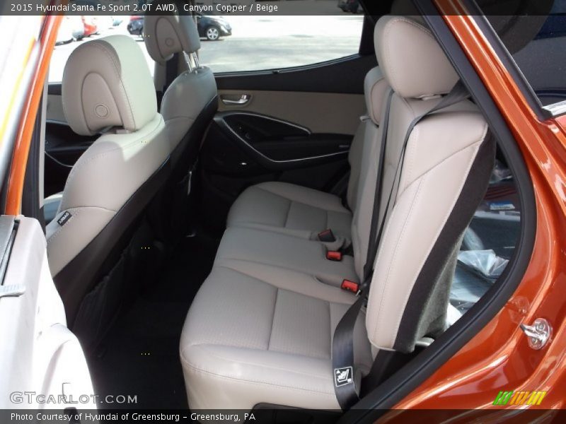 Canyon Copper / Beige 2015 Hyundai Santa Fe Sport 2.0T AWD