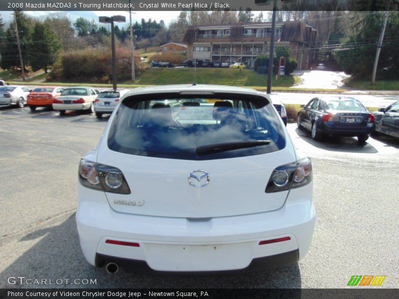 Crystal White Pearl Mica / Black 2008 Mazda MAZDA3 s Touring Hatchback