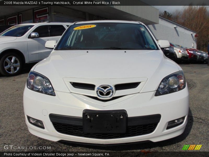 Crystal White Pearl Mica / Black 2008 Mazda MAZDA3 s Touring Hatchback