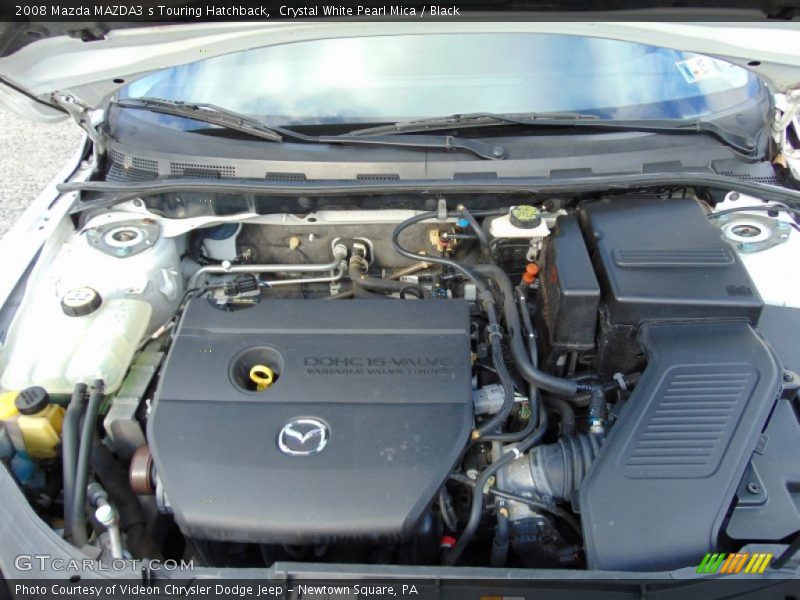 Crystal White Pearl Mica / Black 2008 Mazda MAZDA3 s Touring Hatchback