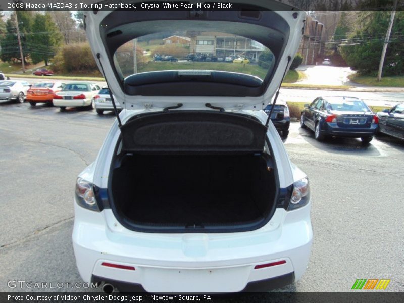 Crystal White Pearl Mica / Black 2008 Mazda MAZDA3 s Touring Hatchback