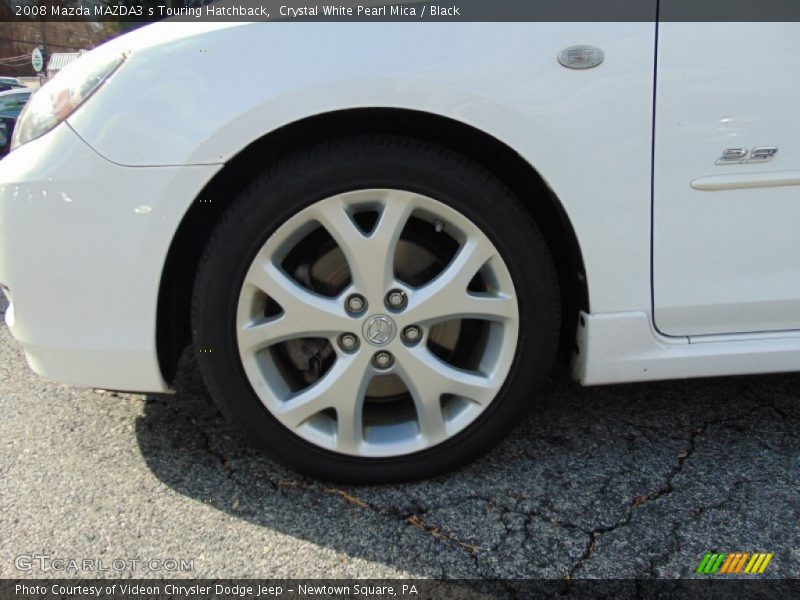 Crystal White Pearl Mica / Black 2008 Mazda MAZDA3 s Touring Hatchback