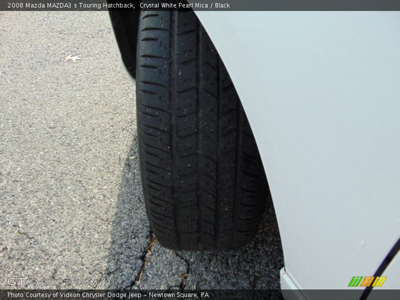 Crystal White Pearl Mica / Black 2008 Mazda MAZDA3 s Touring Hatchback