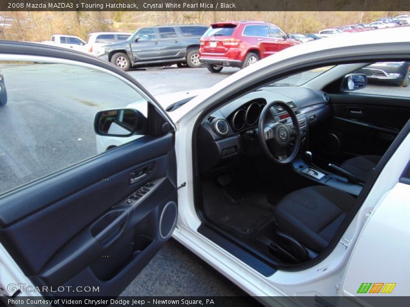 Crystal White Pearl Mica / Black 2008 Mazda MAZDA3 s Touring Hatchback