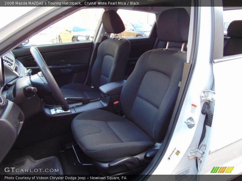 Crystal White Pearl Mica / Black 2008 Mazda MAZDA3 s Touring Hatchback
