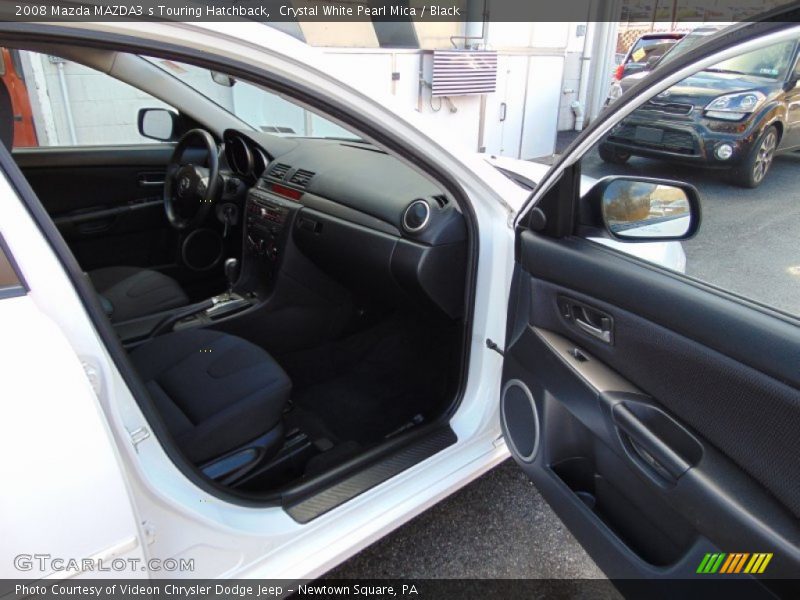 Crystal White Pearl Mica / Black 2008 Mazda MAZDA3 s Touring Hatchback