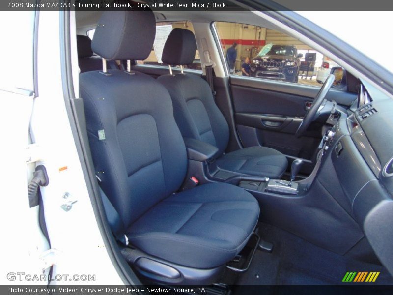 Crystal White Pearl Mica / Black 2008 Mazda MAZDA3 s Touring Hatchback