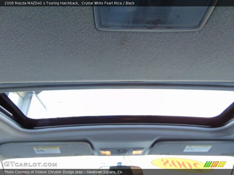 Crystal White Pearl Mica / Black 2008 Mazda MAZDA3 s Touring Hatchback