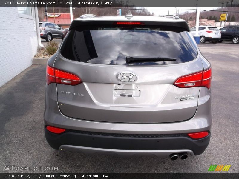 Mineral Gray / Gray 2015 Hyundai Santa Fe Sport 2.0T AWD