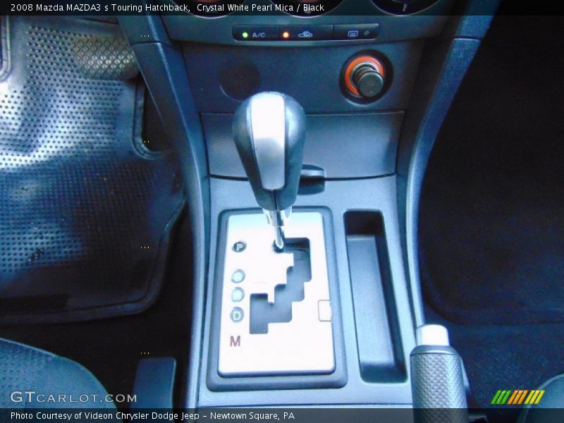 Crystal White Pearl Mica / Black 2008 Mazda MAZDA3 s Touring Hatchback