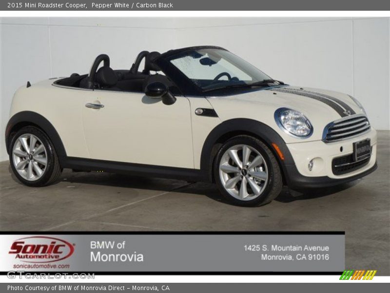 Pepper White / Carbon Black 2015 Mini Roadster Cooper
