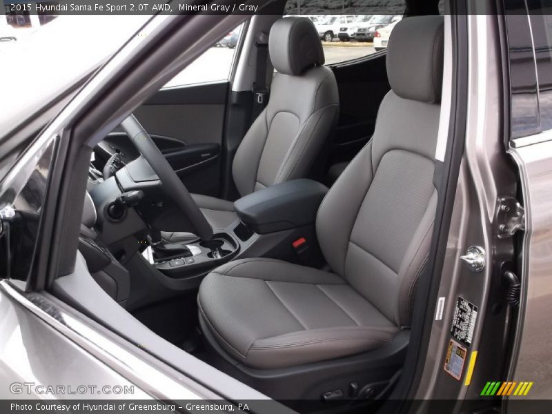 Mineral Gray / Gray 2015 Hyundai Santa Fe Sport 2.0T AWD