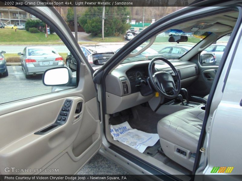 Light Pewter Metallic / Sandstone 2002 Jeep Grand Cherokee Sport 4x4