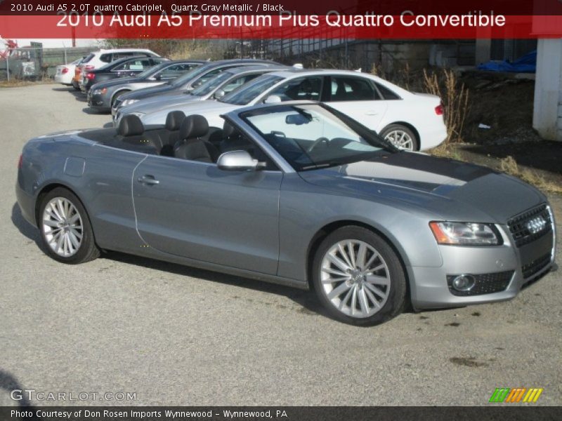 Quartz Gray Metallic / Black 2010 Audi A5 2.0T quattro Cabriolet