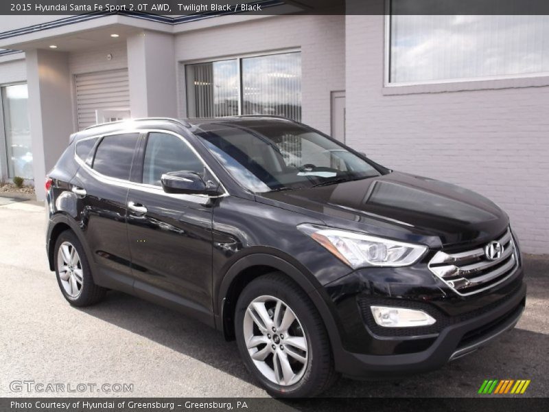 Twilight Black / Black 2015 Hyundai Santa Fe Sport 2.0T AWD