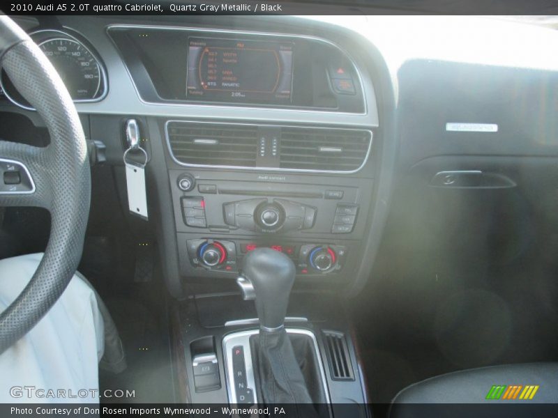 Quartz Gray Metallic / Black 2010 Audi A5 2.0T quattro Cabriolet