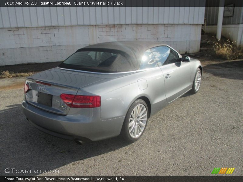 Quartz Gray Metallic / Black 2010 Audi A5 2.0T quattro Cabriolet