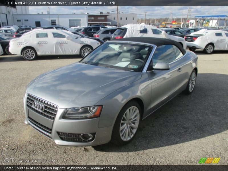 Quartz Gray Metallic / Black 2010 Audi A5 2.0T quattro Cabriolet