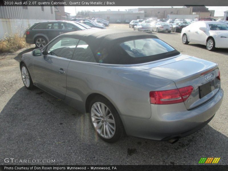 Quartz Gray Metallic / Black 2010 Audi A5 2.0T quattro Cabriolet