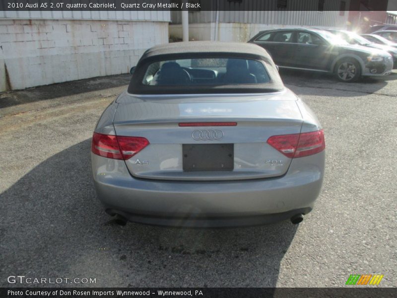 Quartz Gray Metallic / Black 2010 Audi A5 2.0T quattro Cabriolet