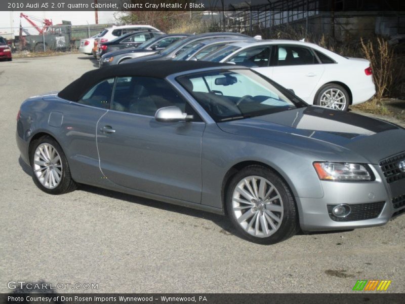 Quartz Gray Metallic / Black 2010 Audi A5 2.0T quattro Cabriolet