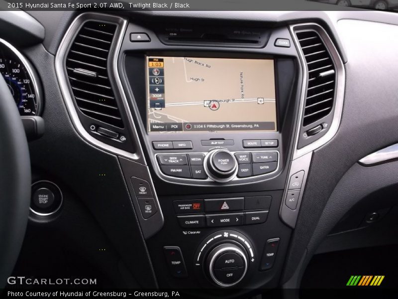 Controls of 2015 Santa Fe Sport 2.0T AWD