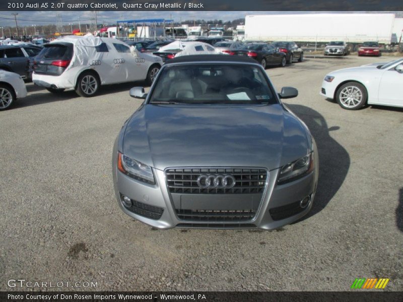 Quartz Gray Metallic / Black 2010 Audi A5 2.0T quattro Cabriolet