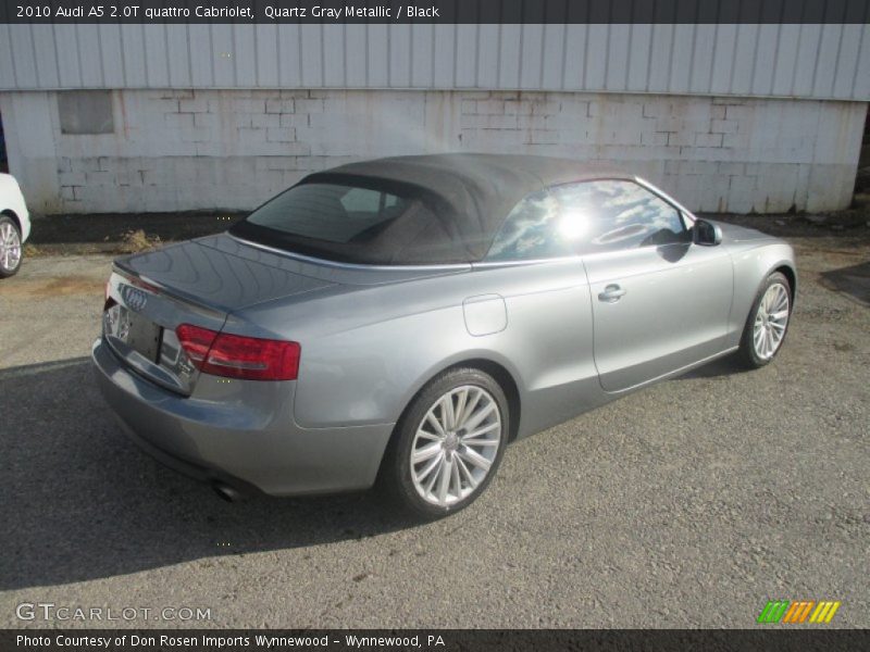 Quartz Gray Metallic / Black 2010 Audi A5 2.0T quattro Cabriolet