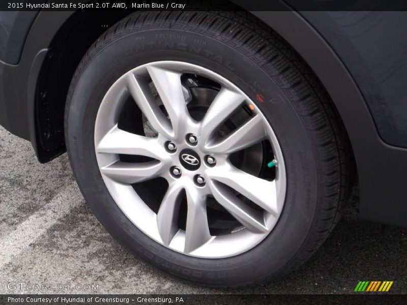 Marlin Blue / Gray 2015 Hyundai Santa Fe Sport 2.0T AWD