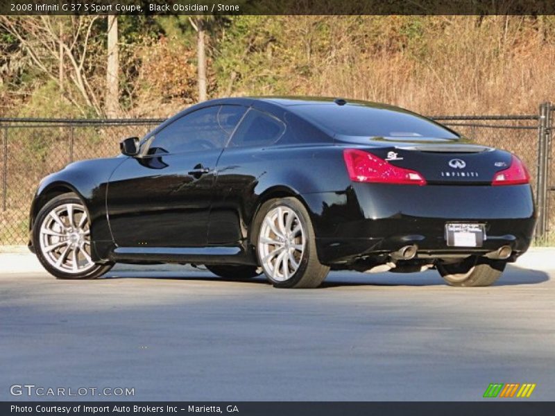 Black Obsidian / Stone 2008 Infiniti G 37 S Sport Coupe